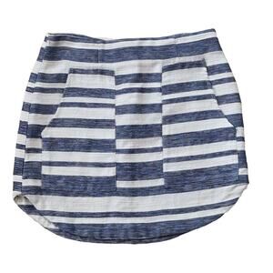 Made For Impulse Fashion Week‎ Blue Striped Skirt Women's Size 6